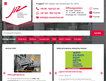 Tablet Screenshot of jiz-muenchen.de